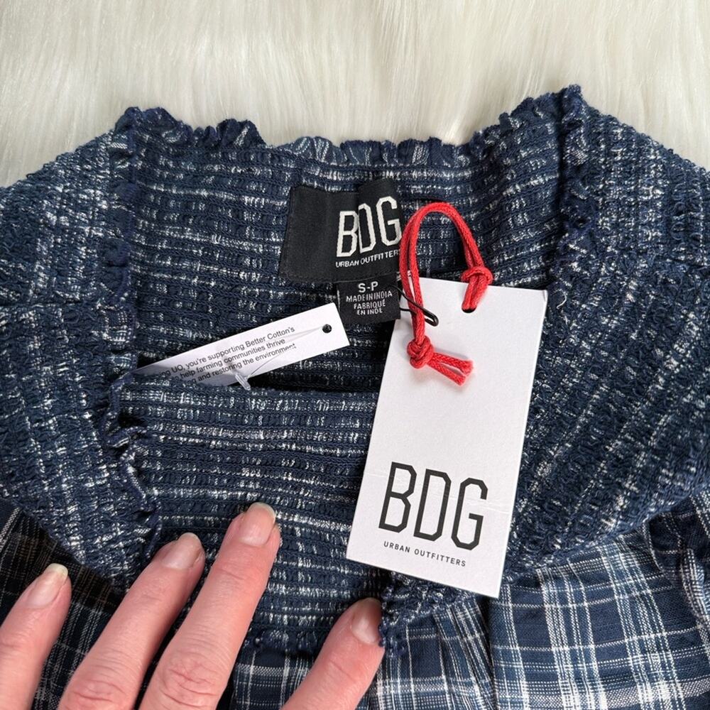 BDG Urban Outfitters Blue Plaid Tilly Skort - Picture 3 of 9